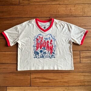 The Doors Women’s Cropped Band Tee Shirt Size L